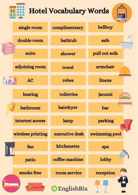 words for hotel.
